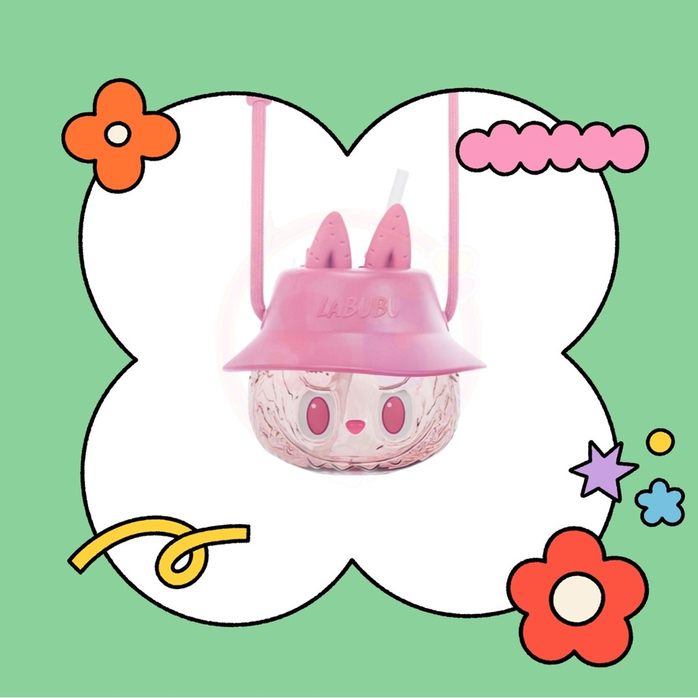 POPMART-THE MONSTERS WACKY MART TUMBLER-BLUSH PINK